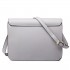 LT1665 - Miss Lulu Plain Leather Look School Work Satchel Grey LT1665 - Miss Lulu Plain Leather Look School Work Satchel Grey